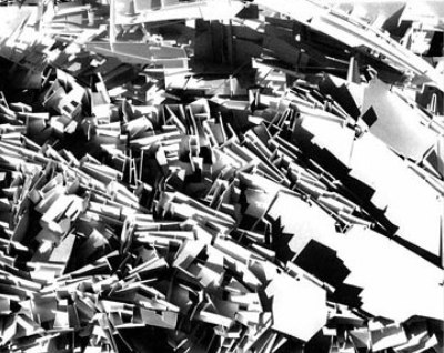 Circa 1999, Lebbeus Woods, detail of Terrain 1-2