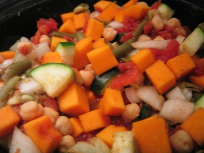 5 September 2007, crockpot Mediterranean stew with squash