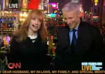 Anderson Cooper and Cathy Griffith's 2008-9 New Year's coverage on CNN