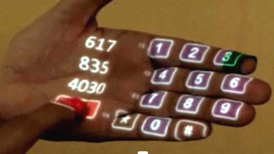 Pattie Maes's TED talk demonstrating an enhanced reality device, February 2009