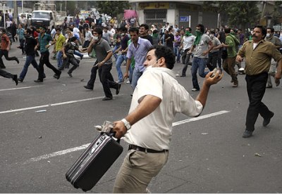 Businessman protester, Tehran, Iran, 13 June 2009