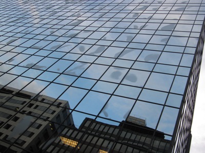 Even the buildings sweat in August, 17th and L Streets NW, Washington, D.C., 21 August 2009