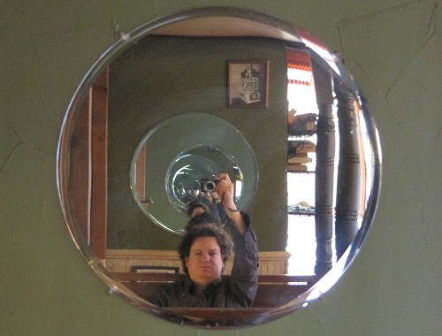 The author mise en abyme at the College Park, Maryland Potbelly, 27 October 2011